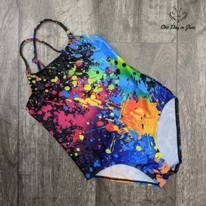 Amzbrly Girls Tie Dye One Piece Size XL